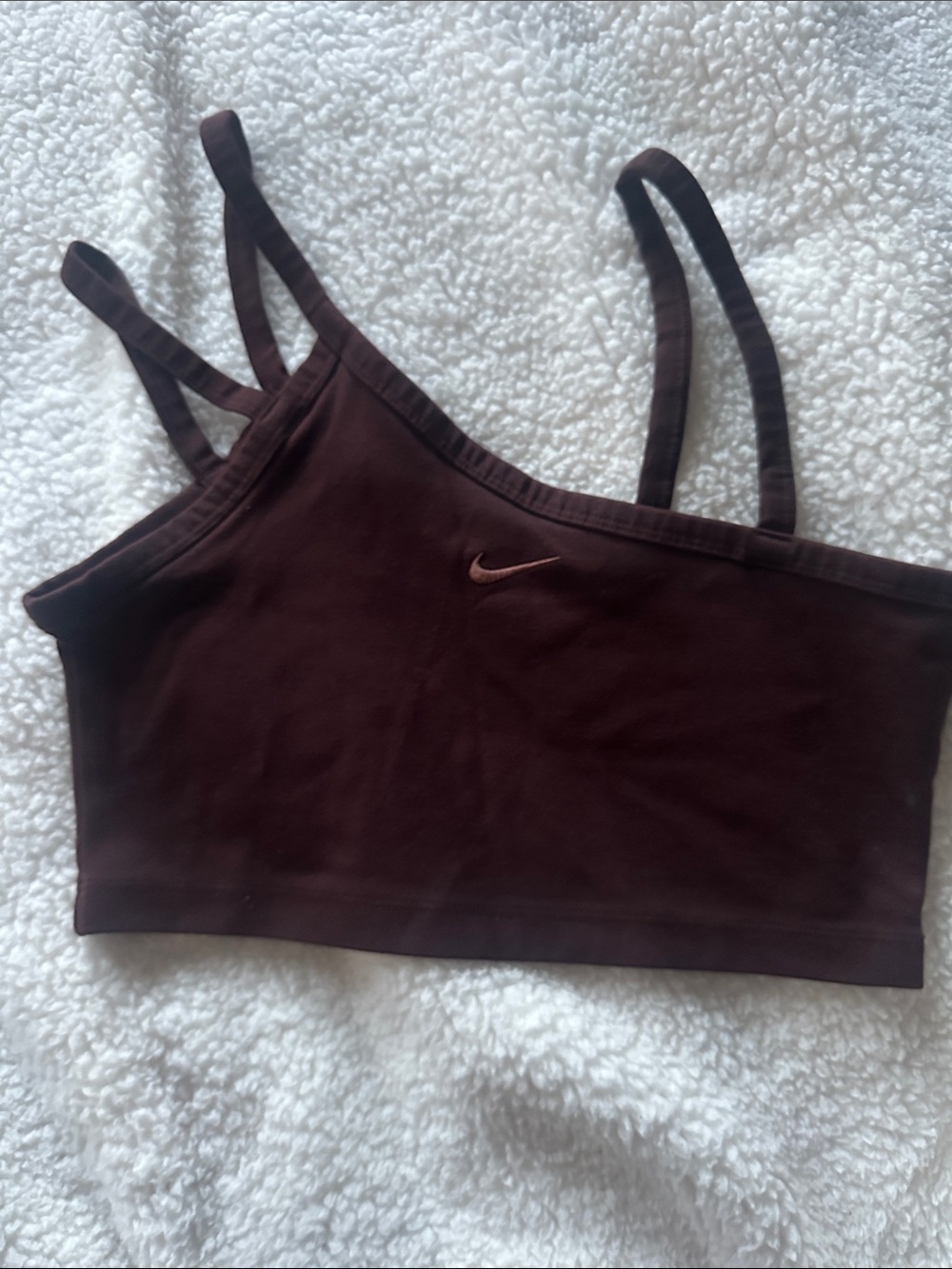 Nike Dark Brown Double-Strap Sports Bralette